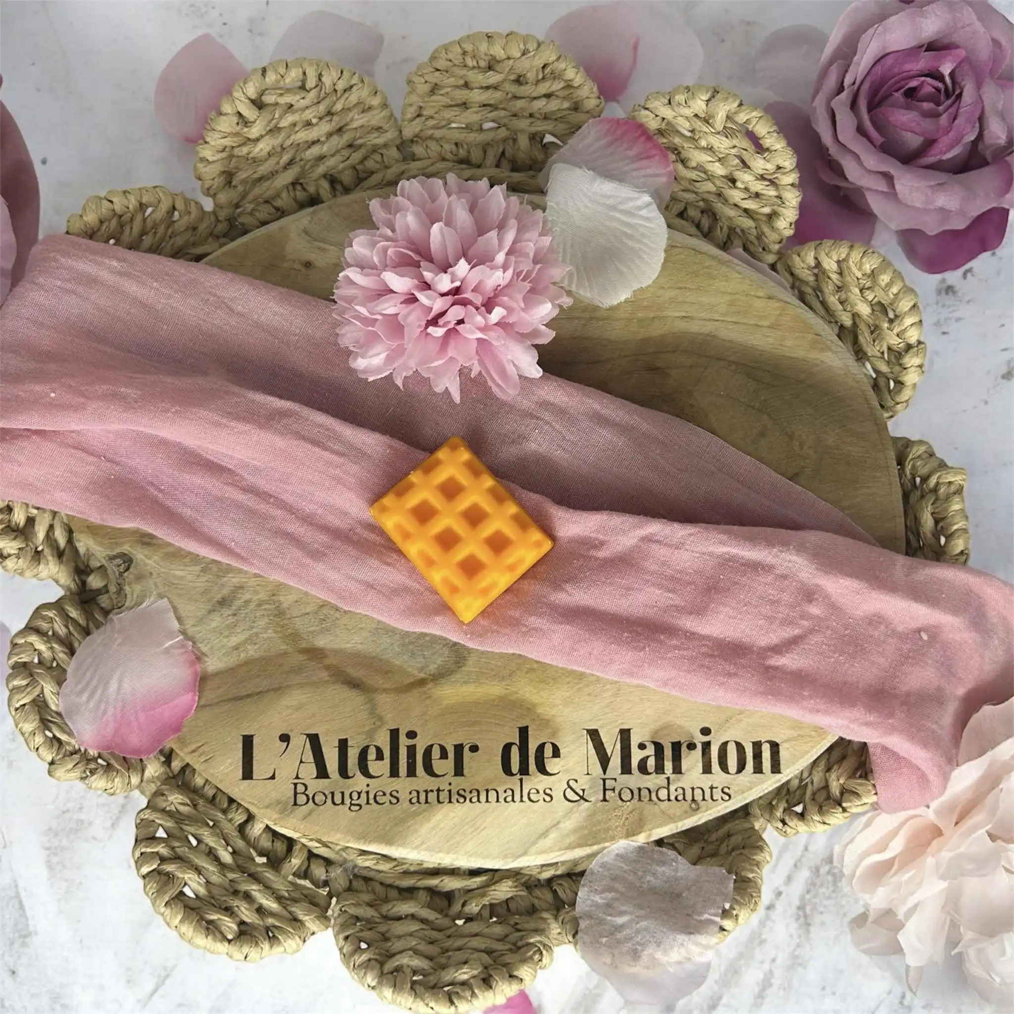 Fondant artisanal couleur orange